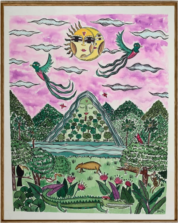 Ale RB, "Pachamama en la biosfera tropical", 2025