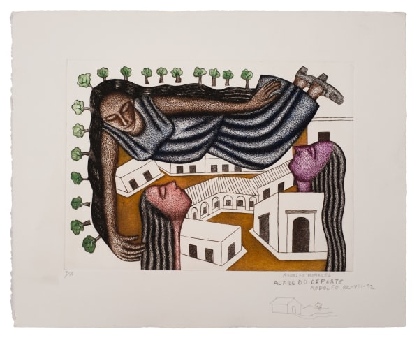 Rodolfo Morales, "Sin título (Pueblo de mujeres)", 1992
