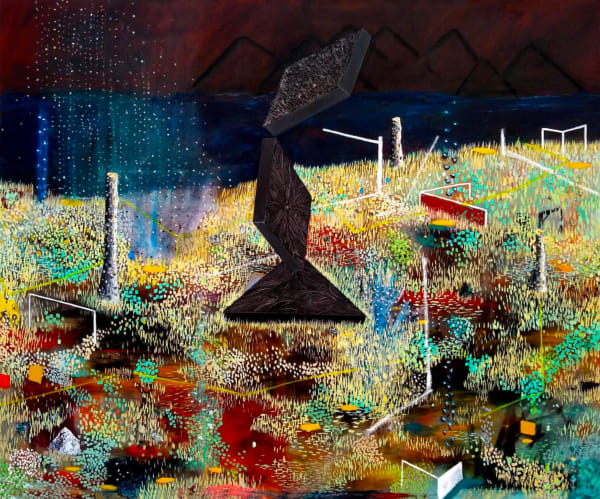 Paul Lozano, "Paisaje con monumentos", 2022