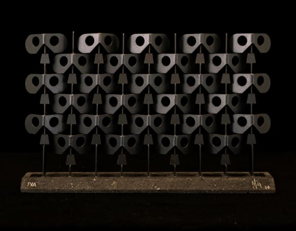 Manuel Felguérez, "Muro de calaveras", 2014