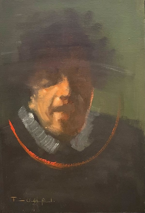 Francisco Guillermo Preciado, "Retrato estilo Pembrandt", 1970