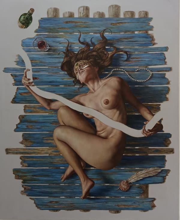 José Parra, "Naufragio sobre un lienzo en blanco", 2025