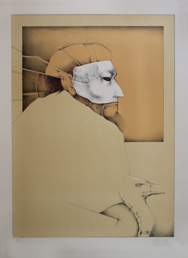 Marcos Huerta, "Máscaras del hombre (Señor buitre)", 1978