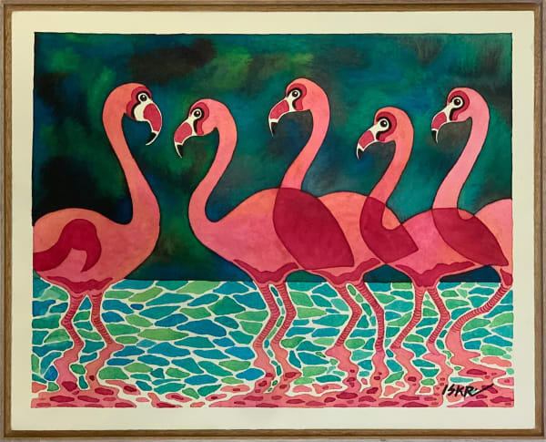 Oscar Olivares "Iskar", "Flamingos", 2025