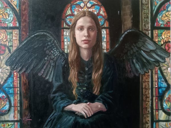 Hirán Lomelí, "El ángel del gato negro", 2025