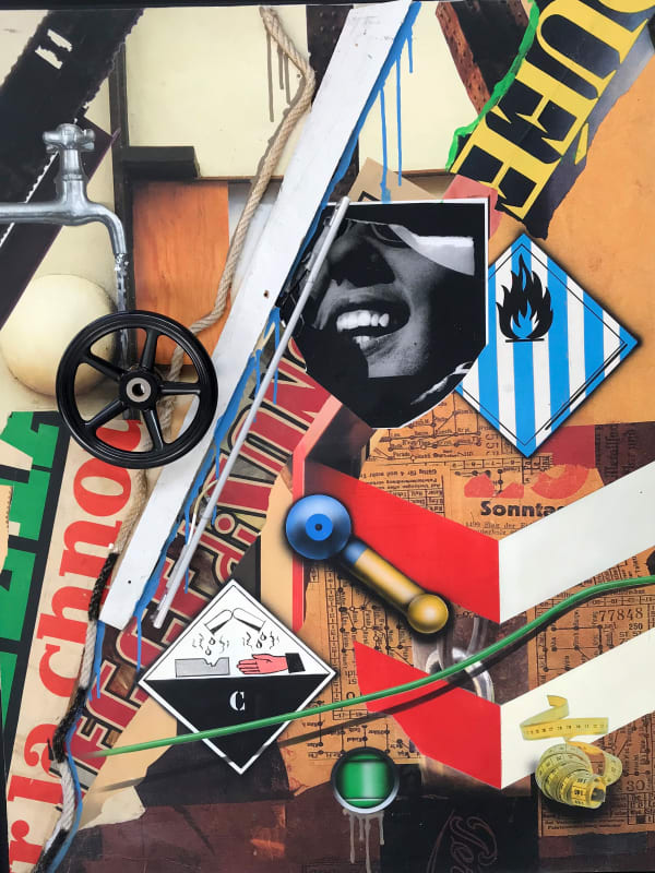 Peter Klasen, HOMMAGE A SCHWITTERS - VOLANT NOIR - COOROSIF G, 2015