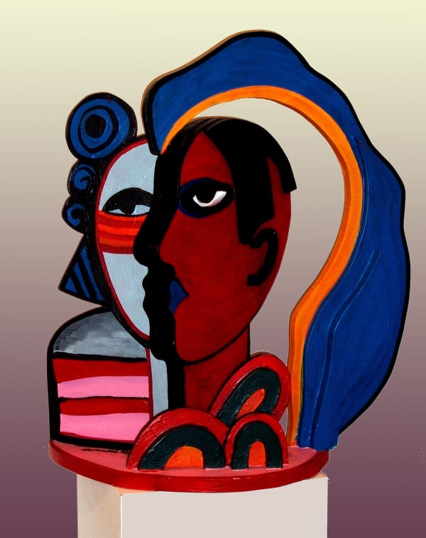 CORNEILLE GUILLAUME, Blue Arch Head / Tête Arc Bleu