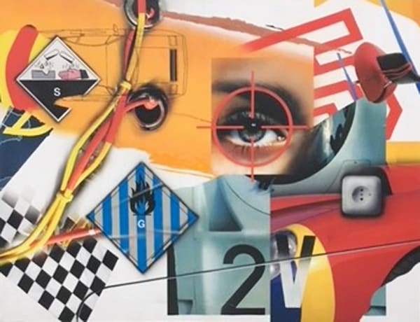 Peter Klasen, CIBLE - INFLAMMABLE - G - INTERRUPTEUR, 2015