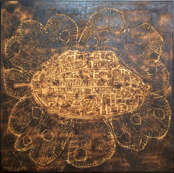 Avner Sher, Jerusalem Center of the World , 2016