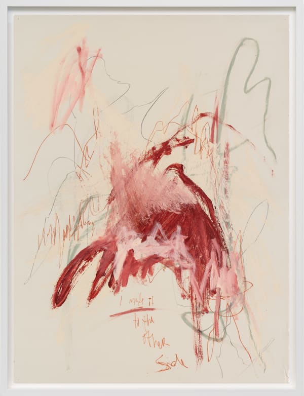 a'driane nieves I Made It To The Other Side, 2022 Acrylic, sanguine dry lead on paper 76.2 x 55.9 cm (30 x 22 in) 86 x 66 x 3 cm (framed)