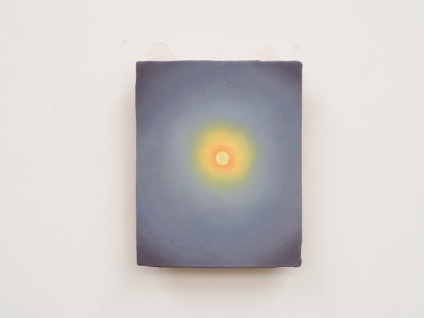 XIE Fan Celestial Signs, 2025 Oil on terracotta plate 12 × 8 cm (4 ¾ × 3 ¹⁄₈ in)