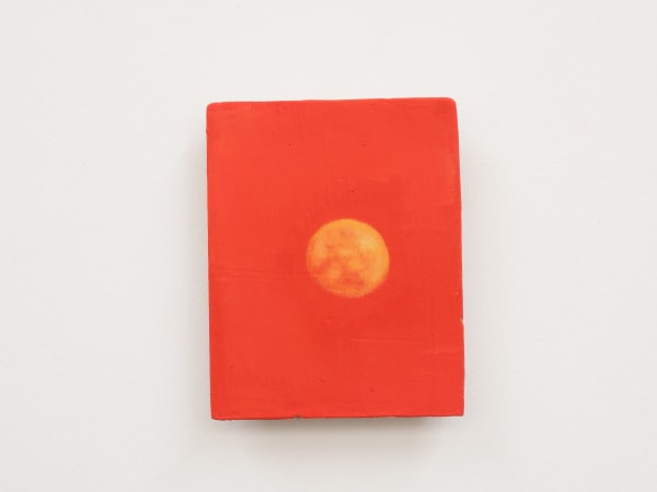 XIE Fan Celestial Signs, 2025 Oil on terracotta plate 12 × 8 cm (4 ¾ × 3 ¹⁄₈ in)