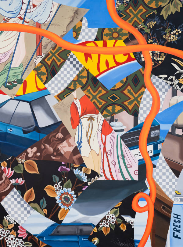 Ziping Wang Trespassing the stream, 2025 Oil on canvas 120 x 90 cm (47 ¼ x 35 ⅜ in)