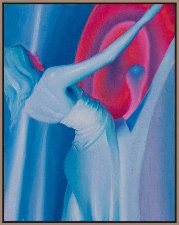 Fawn Rogers Comet Tail #1, 2022 Oil on canvas 35.6 x 27.9 cm (14 x 11 in) 37.6 x 29.9 cm (framed)