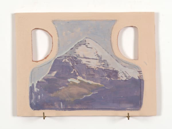 Xie Fan Screen · Mount Kailash, 2023 Oil on terracotta plate 30 x 40 cm (11 3/4 x 15 3/4 in)