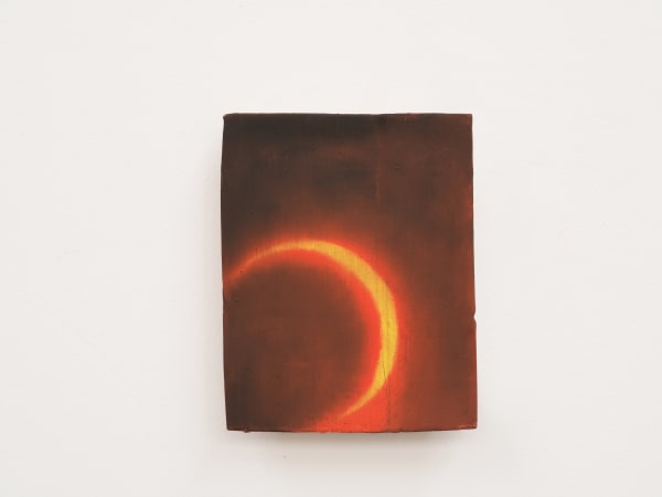 XIE Fan Celestial Signs, 2025 Oil on terracotta plate 12 × 8 cm (4 ¾ × 3 ¹⁄₈ in)