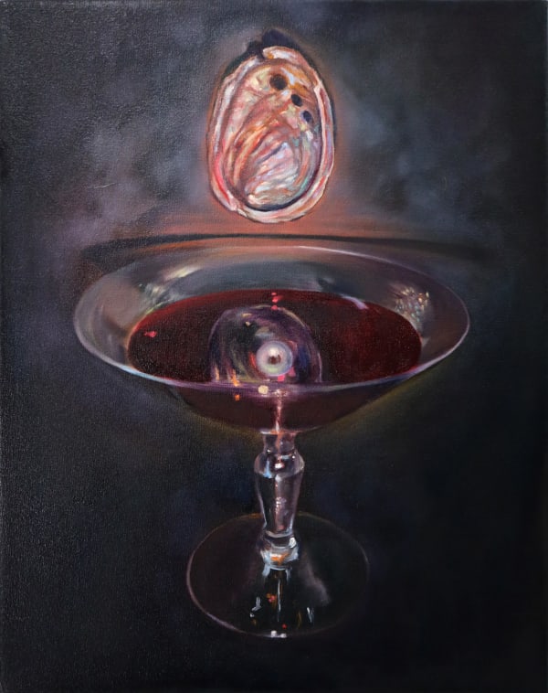 Nicolette Mishkan Slow Motion Valentine, 2024 Oil on canvas 35.5 x 28 cm (13 ¾ x 11 in)