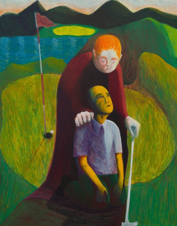 Damien H. Ding - Golf Painting, 2021