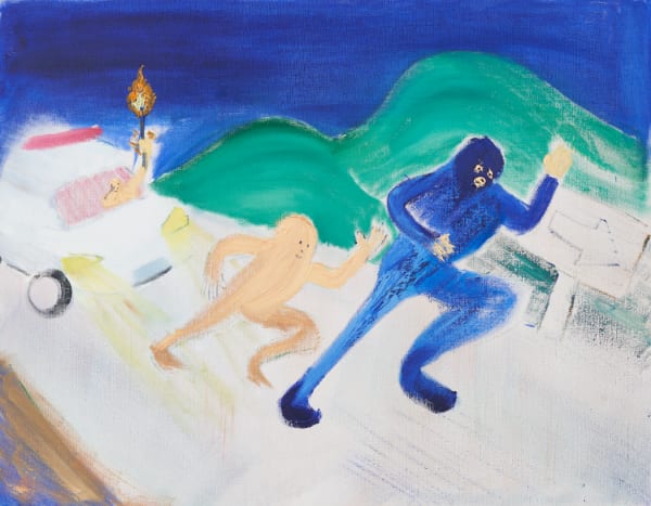 Shinya Azuma Exodus(Parent), 2024 Oil on canvas 91 x 116.7 cm (35 7/8 x 46 in)