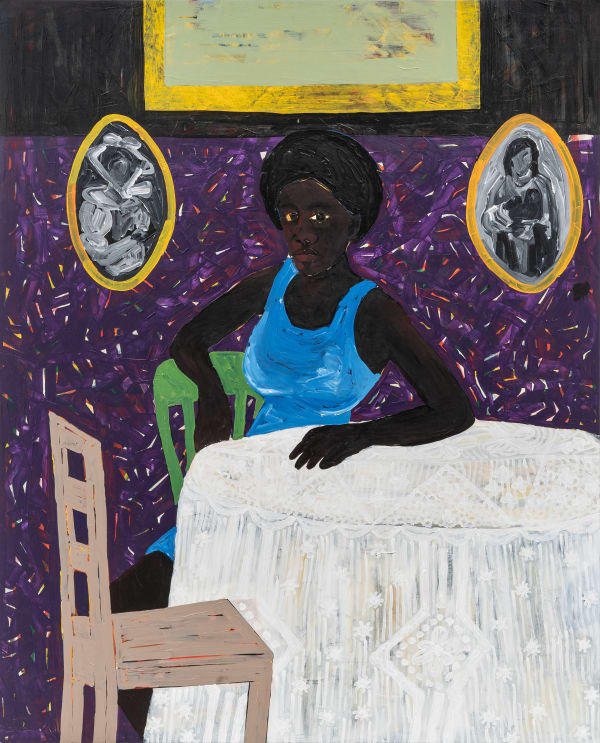 Godwin Champs Namuyimba False Teacher, 2022 Acrylic on canvas 185 x 150 cm