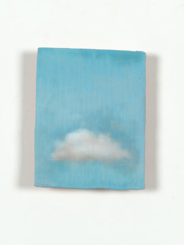XIE Fan Cloud , 2019 - 2022 Oil on terracotta plate 12 x 8 cm (4 3/4 x 3 1/8 in)
