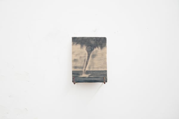 XIE Fan Tornado, 2025 Oil on terracotta plate 10 x 8 cm (3 ⅞ x 3 ⅛ in)