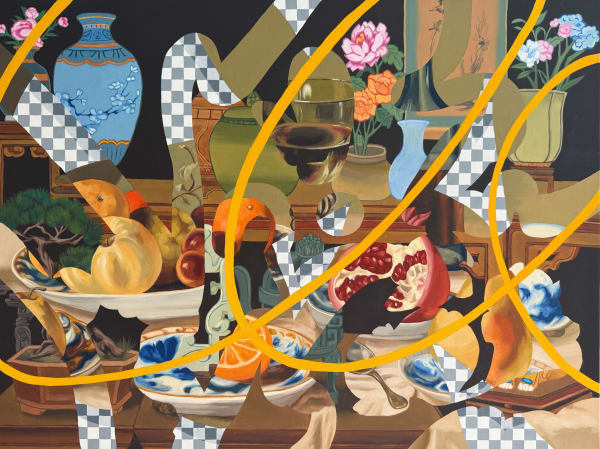 Ziping Wang Median of relationships关系的中位数, 2025 Acrylic on canvas 60 x 80 cm (23 5/8 x 31 1/2 in)