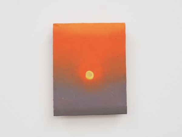 XIE Fan Celestial Signs, 2025 Oil on terracotta plate 12 × 8 cm (4 ¾ × 3 ¹⁄₈ in)