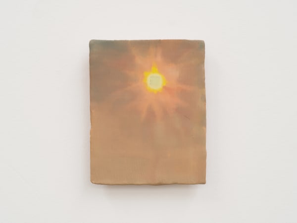 XIE Fan Celestial Signs, 2025 Oil on terracotta plate 12 x 8 cm (4 3/4 x 3 1/8 in)