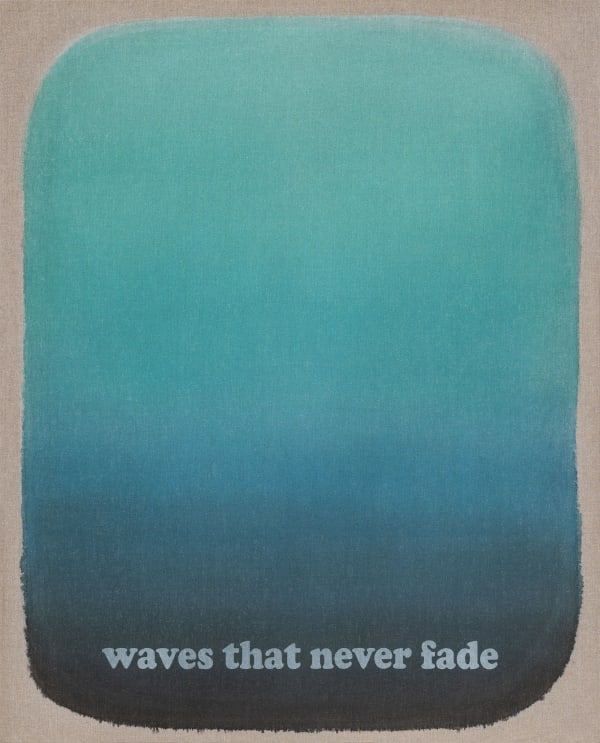 Laurent Pernot Waves that never fade, 2017 Acrylic paint on canvas 100 x 81 cm