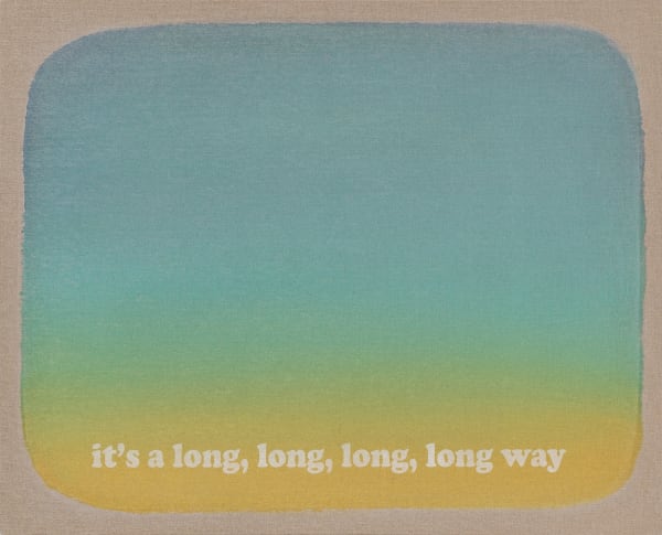 Laurent Pernot It's a long long long long way, 2017 Acrylic paint on canvas 81 x 100 cm