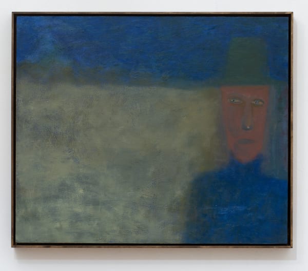 Tenki Hiramatsu Think Red, 2024 Oil, wax, acrylic on wooden panel, artist frame 50 x 60 cm (19 ¾ × 23 ⅝ in)