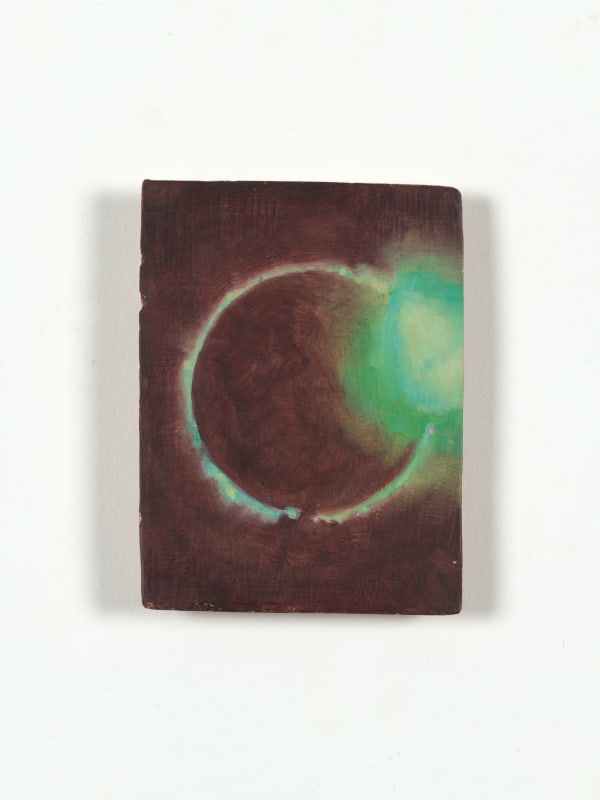 XIE Fan Celestial Signs, 2019 - 2022 Oil on terracotta plate 12 x 8 cm (4 3/4 x 3 1/8 in)