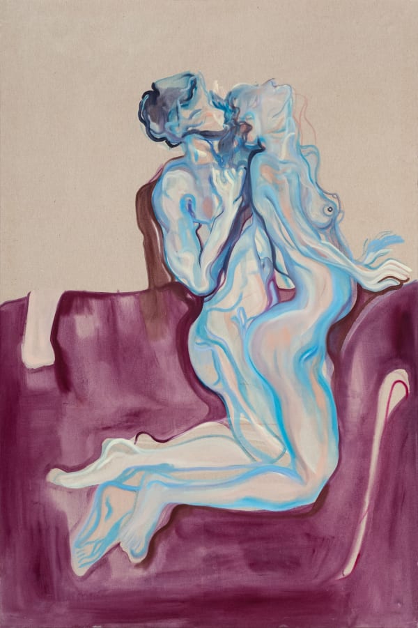 Ana Karkar Fancy Porn, 2022 Oil on linen 195 x 130 cm (76 3/4 x 51 1/8 in)