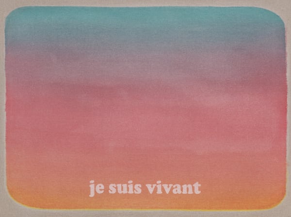 Laurent Pernot Je suis vivant (I am alive), 2017 Acrylic paint on canvas 97 x 130 cm