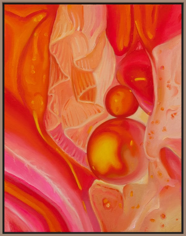 Fawn Rogers Comet Tail #6, 2022 Oil on canvas 35.6 x 27.9 cm (14 x 11 in) 37.6 x 29.9 cm (framed)