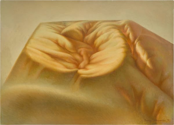 Tamie Okuyama Mountain Axis, 1983 Oil on canvas 65 x 91 cm (25 ⅝ × 35 ⅞ in)