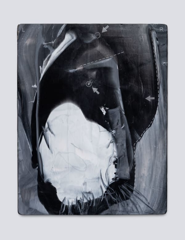 Sean Shim-Boyle when you hear there's donuts AND cake in the breakroom, 2025 Medical-grade silicone, transdermal pigment 71.1 × 55.9 cm (28 x 22 in)