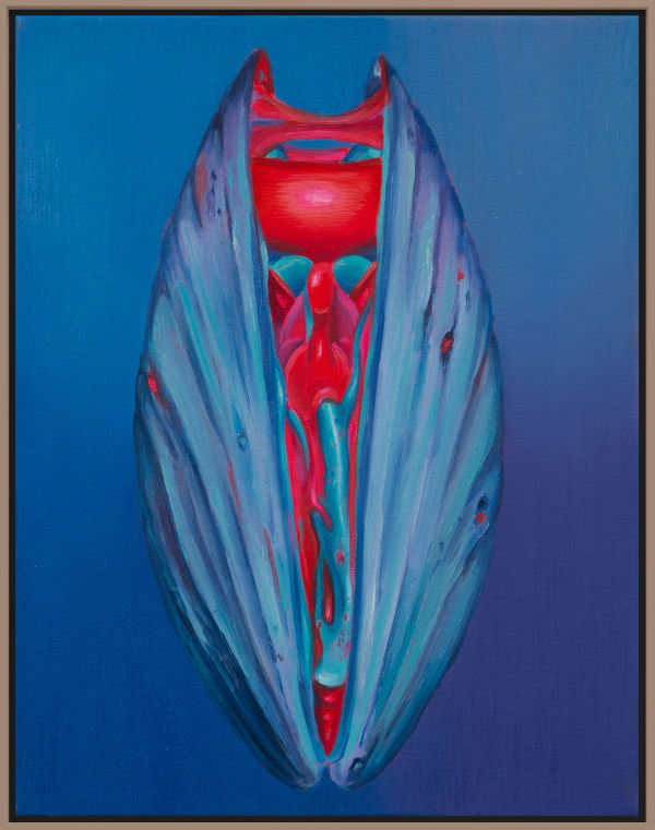 Fawn Rogers Comet Tail #3, 2022 Oil on canvas 35.6 x 27.9 cm (14 x 11 in) 37.6 x 29.9 cm (framed)