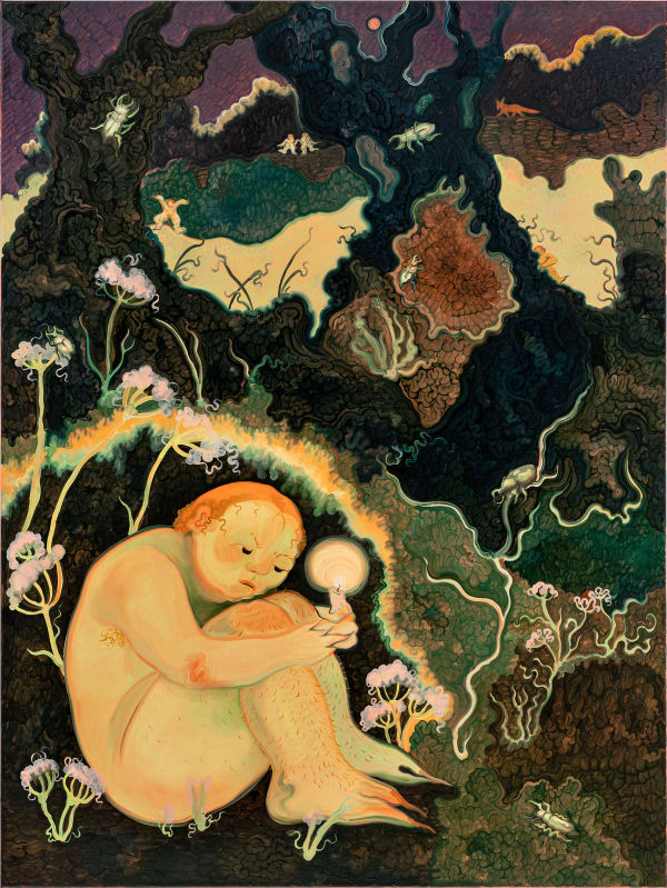 Georg Wilson All Night Awake, 2023 Oil on canvas 160 x 120 x 3,6 cm (63 x 47 1/4 in)