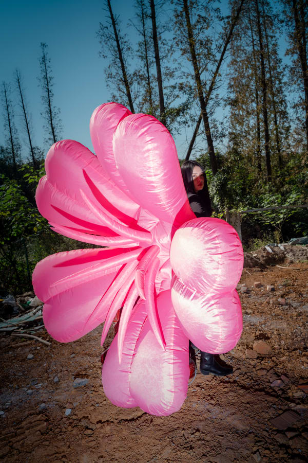 Flower in outskirt