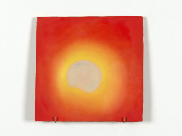 XIE Fan Celestial Signs, 2024 Oil on terracotta plate 30 x 30 cm (11 3/4 x 11 3/4 in)