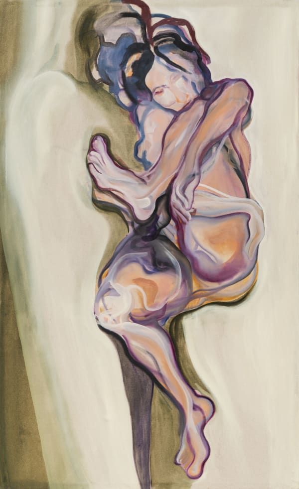 Ana Karkar Purple Pretzel, 2022 Oil on linen 180 x 110 cm (70 7/8 x 43 1/4 in)