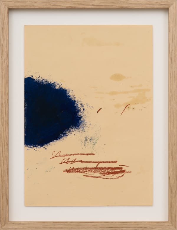 Steingrímur Gauti Untitled, 2021 Oil, chalk, oil pastel on paper 34.5 x 24.5 cm 43.5 x 33.5 x 3 cm (framed)