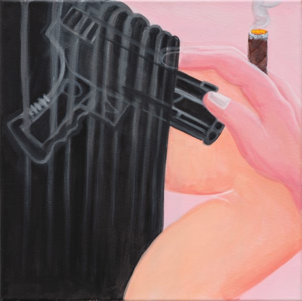 Oh de Laval Secret object, 2025 Acrylic on canvas 40 x 40 cm (15 ¾ x 15 ¾ in) 43 x 43 cm (17 x 17 in) framed