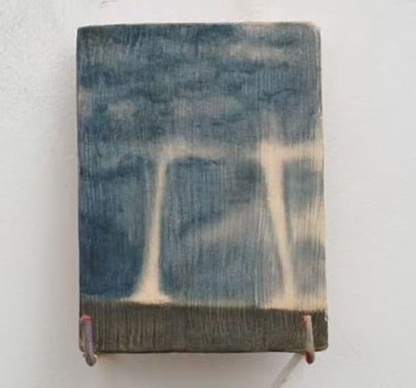 XIE Fan Tornado, 2025 Oil on terracotta plate 10 x 8 cm (11 3/4 x 11 3/4 in)