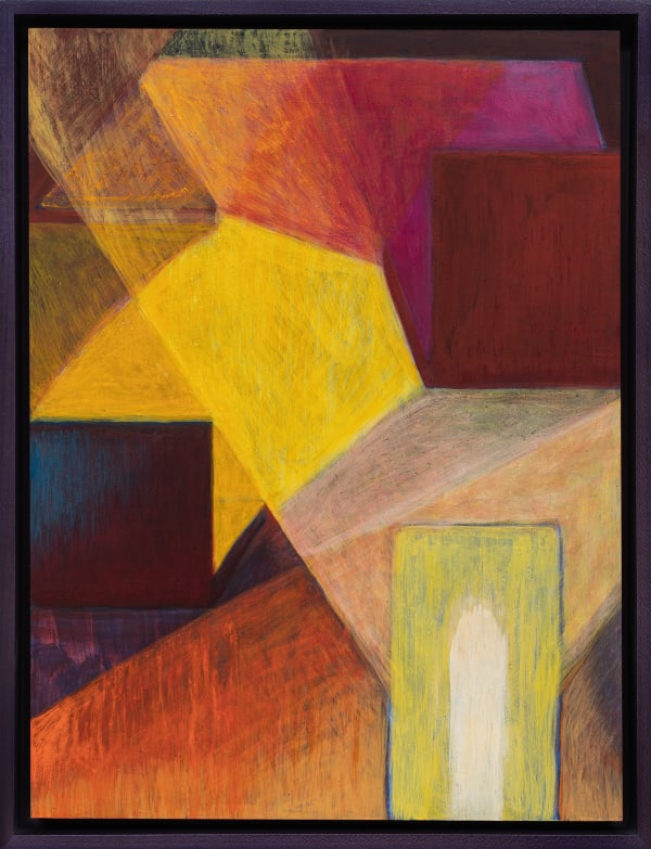 Damien H. Ding Revealing, 2022 Egg tempera on panel 30.5 x 22.9 cm (12 x 9 in) 32.7 x 25.1 cm (framed)