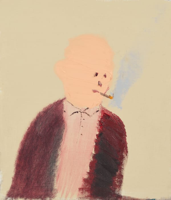 Shinya Azuma Human (Cigarette), 2025 Oil on canvas 53 x 45.5 cm (20 ⅞ x 17 ⅞ in)