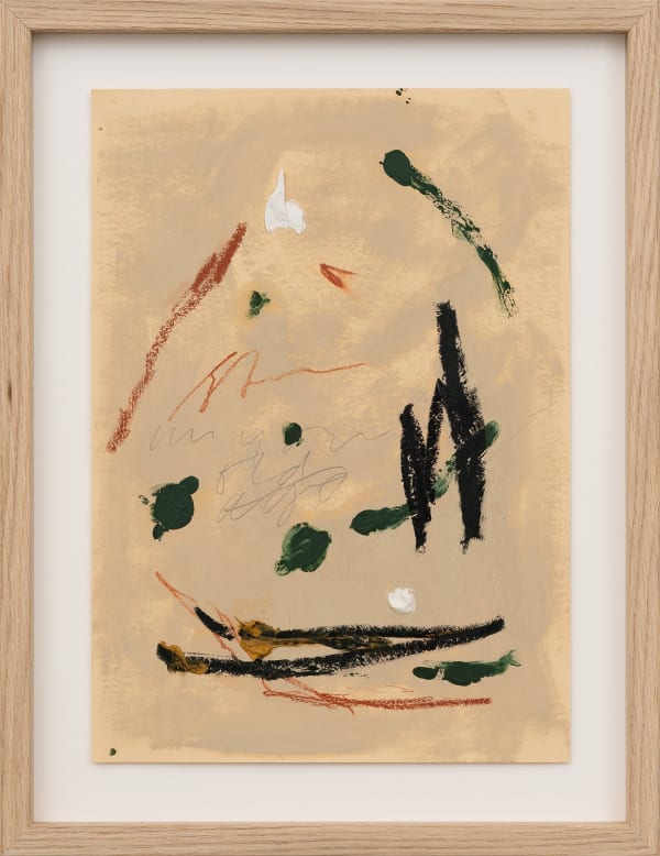 Steingrímur Gauti Untitled, 2021 Oil, chalk, oil pastel on paper 34.5 x 24.5 cm 43.5 x 33.5 x 3 cm (framed)