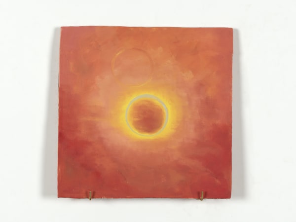 XIE Fan Celestial Signs, 2024 Oil on terracotta plate 30 x 30 cm (11 3/4 x 11 3/4 in)